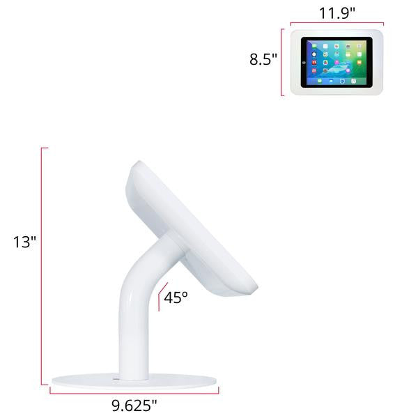 Elevate II Countertop Kiosk for iPad Pro 9.7, Air 2 (White)